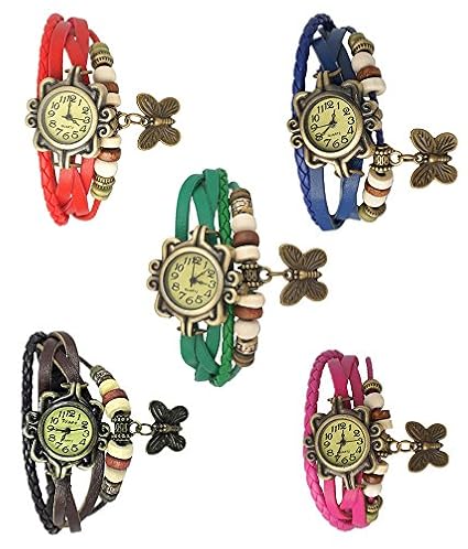 Analogue Beige Dial Girls Watch - VL26(Set Of 5)