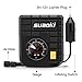 SUAOKI DC 12V Portable Mini Air Compressor Tire Inflator - 3 Nozzle Adaptors, 4'' Air Hose, 9.84ft Cord with Cigarette Plug, Pump to 120 PSI for Tires, Balls and Inflatable Objects, Black