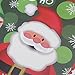 BESTOYARD 6 Pairs Christmas Coasters Placemats Waterproof PVC Snowman Santa Claus Placemats Table Mats Cup Mat Christmas Decoration (Green)