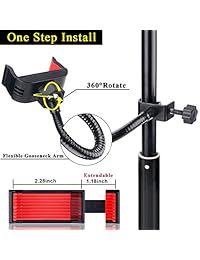 B Land   Anillo de luz de 6,2" con trípode y espejo para YouTube Videos y Maquillaje, cámara LED con soporte para teléfono móvil, mini espejo de maquillaje con luces, 3 modos y 10 brillos.