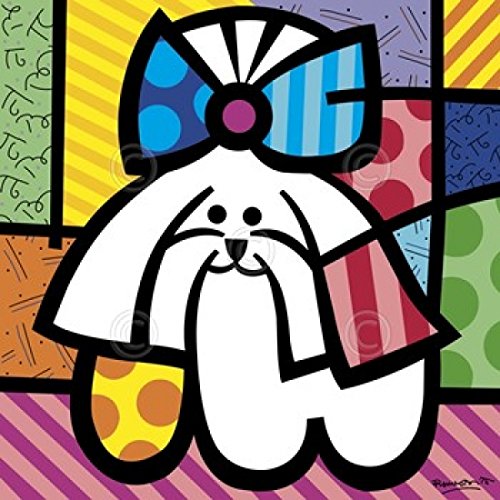 romero britto dog art