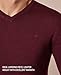 Calvin Klein Men's Merino Sweater V-Neck Solid, Venezuela, Large