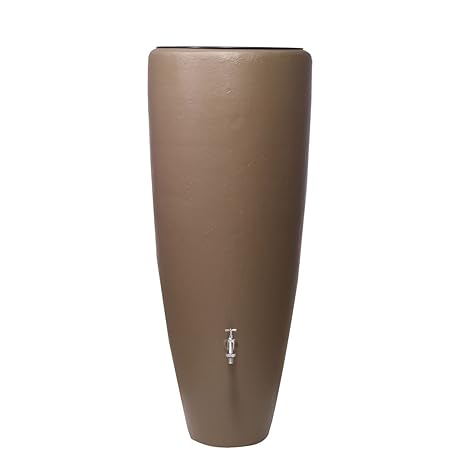 2in1 Wasserbehälter 300 L, taupe mit integrierter Pflanzschale