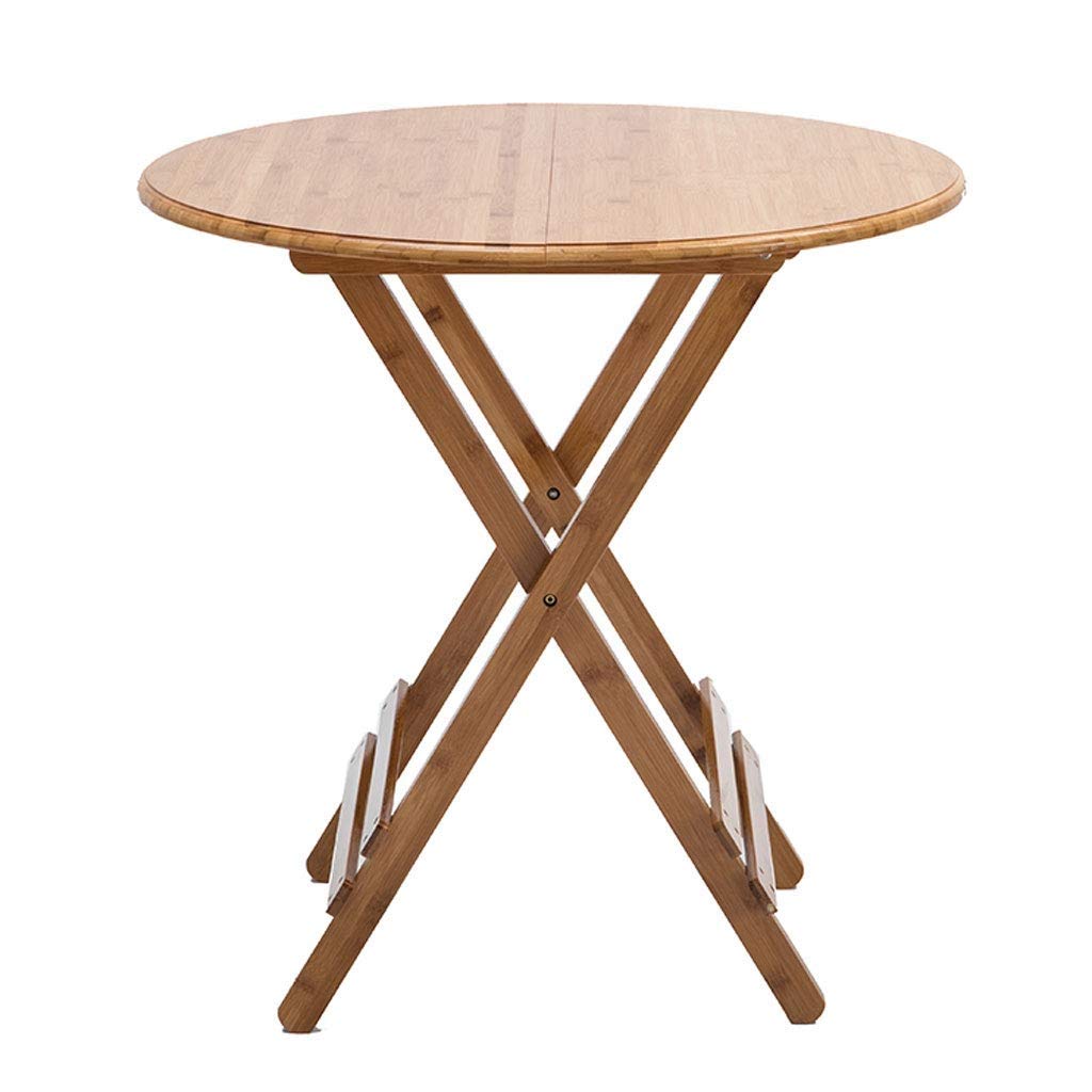 LPYMX Tragbarer Klapptisch Klapptisch runder runder Klapptisch aus Holz