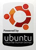 Powered by Ubuntu Linux for human beings Sticker 19 x 28mm [735]