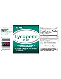 GNC Licopeno 30 mg 60 softgels