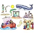 Jonah and the Whale Toggle Size Felt Figures for Flannel Board Bible Stories-precut
