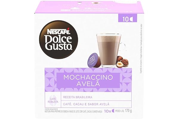 Café em Cápsula Nescafé Dolce Gusto MOCHACCINO AVELÃ 10 Cápsulas