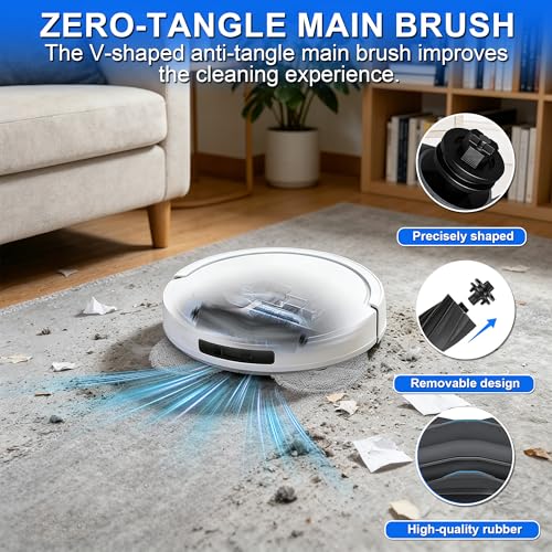 24 Pezzi Accessori per Robot Aspirapolvere per Dreame L10S Pro Ultra Heat, L10S Ultra Gen 2, X30 Ultra, X40 Ultra, Includono Spazzola Principale, Spazzole Laterali,Fáciles de instalar y reemplazar