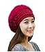 Women Winter Warm Cap Knitted Hat Rabbit Fur Headgear Headdress