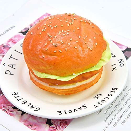 WEFOO 2PCS Artificial Hamburger Simulation Realistic Food for Home Kitchen Party Decoration Display Toy Props