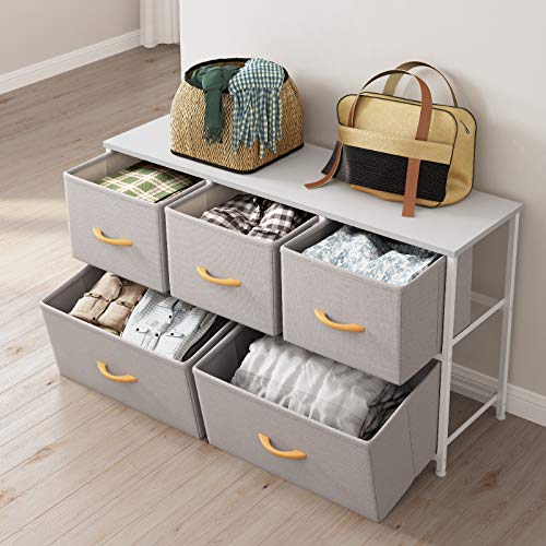 Cubiker Dresser Storage Organizer, 5 Drawer Dresser Tower Unit for