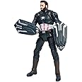 6.27 inch Movie Superhero Action Figures Toys Characters Perfect for Themed Parties for Kids Ages 3 and Up (16cm Double Shield Steve Rogers)