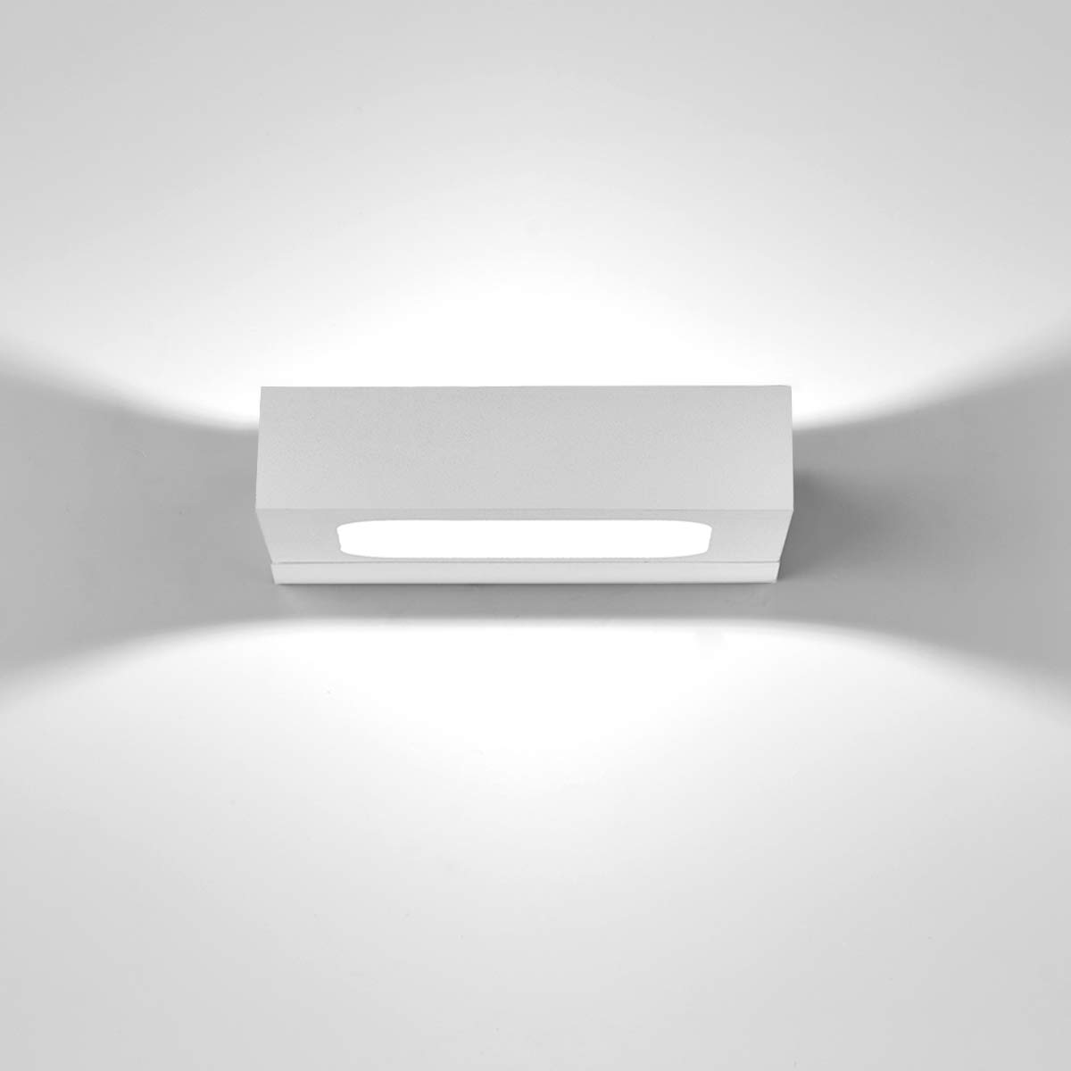 HAOFU 10W LED Wall Lamps High Bright Modern Wall Lamp Indoor Wall Lighting Lighting Wall Lamp Hallway Stairs Hotels Lights, 145 * 130 * 30mm, 6000K (White + Cool White)