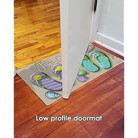Toland Home Garden 800174 Welcome Flip Flop Summer Door Mat 18x30 Inch Beach Outdoor Doormat for Entryway Indoor… 51TO4p4DtZL