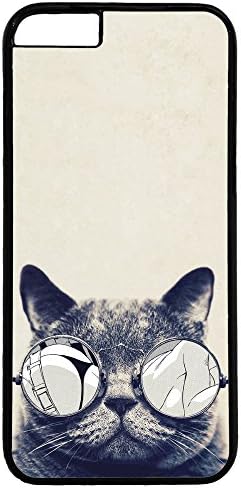 iPhone 6 Case,iPhone 6S Case 4.7" Cool Cat With Glass Printed Case for iPhone6 Fashion Case Cover For iPhone6S 4.7inch