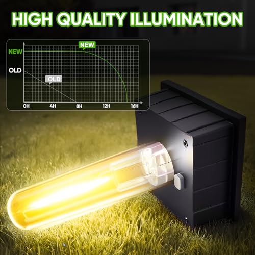 8 Pack Solar Pathway Lights Outdoor,Waterproof Brighter Solar Outdoor Lights,Auto On/Off Solar Lights Outdoor Garden,Outdoor Solar Lights for Walkway Driveway Garden