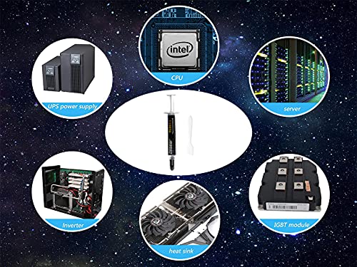 OSGEAR Thermal Compound Paste Heatsink Cooling Grease for CPU Coolers 4 g 6.5W/m.k Extremely high Thermal Conductivity Carbon Low Resistance Long Durability Based High Performance Interface Material