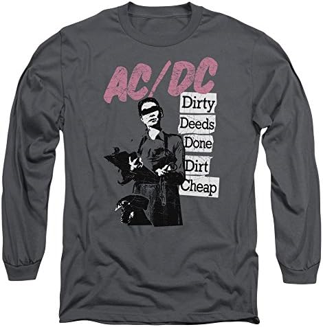 AC/DC - Dirty Deeds Done Dirt Cheap - Adult Long-Sleeve T-Shirt - XL
