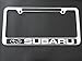 Subaru license plate frame chrome metal,carbon fiber details,chrome text