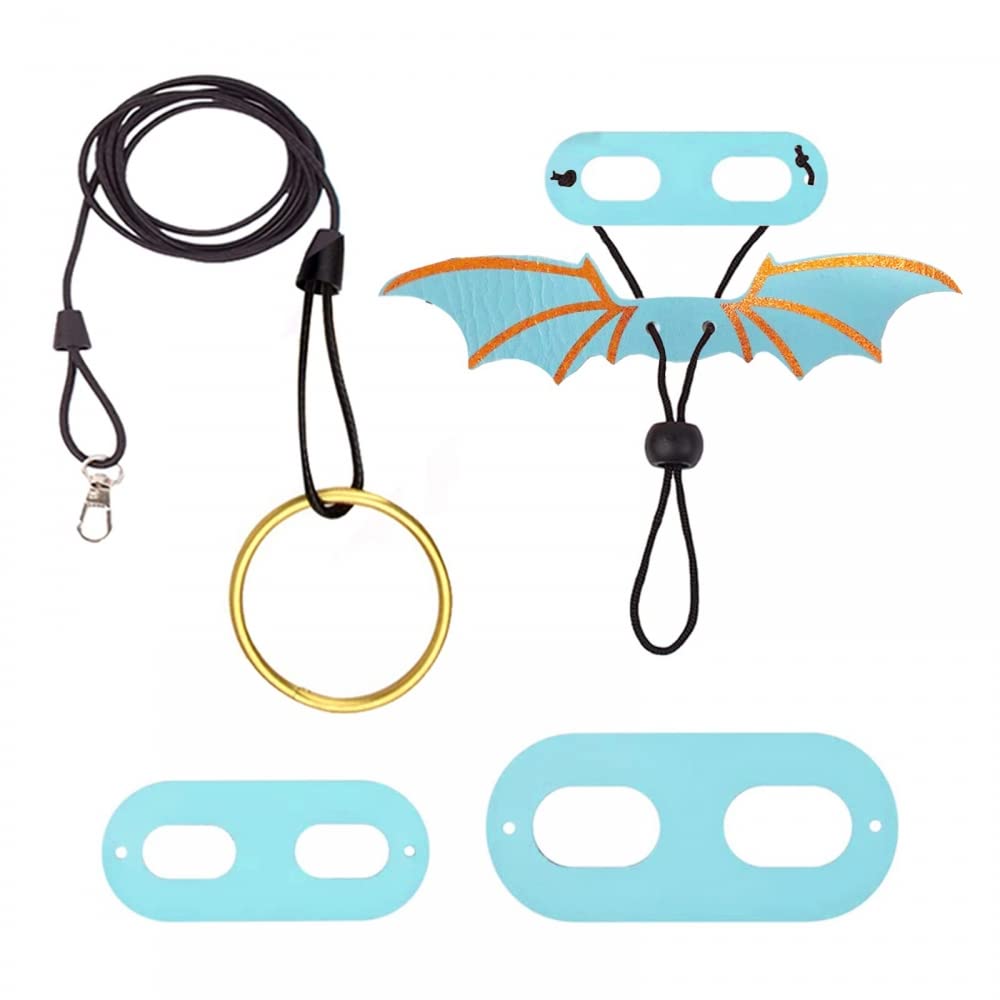 Bearded Dragon Lizard Leash Harness, Adjustable Small Reptile Animals Harness w/3 Size Bat Wing for Outdoor Safety Walking