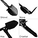 Topist Folding Camp Shovel,7-in-1 Multi-Function Emergency Garden Outdoor Tool with Hoe, Compass, Saw, Bottle Opener, Nail Puller, Pickaxe for Gardening, Survival, Hiking, Fishing, Snow, Backpacking