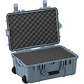 Condition 1 24” Rolling Heavy-Duty Lockable Storage Case Model 305 with Wheels and Handle, IP67 Rated Waterproof, Dustproof, TSA Friendly, Made in USA, 24.50”x17.02”x10.20”, Slate