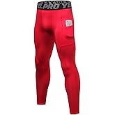 Men’s Compression Pants Athletic Running Leggings Workout Tights Quick Dry Base Layer for Basketball Sports