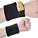Techion Sports Sweatband Set Including 1 Pack Headband and 3 Pack Wristbands with Zipper Pocket/Wallet for Cycling, Running, Tennis, Basketball and More