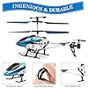 VATOS RC Helicopters, Remote Control Helicopter with Gyro and LED Light 3 Channel Alloy Mini Helicopter Remote Control…