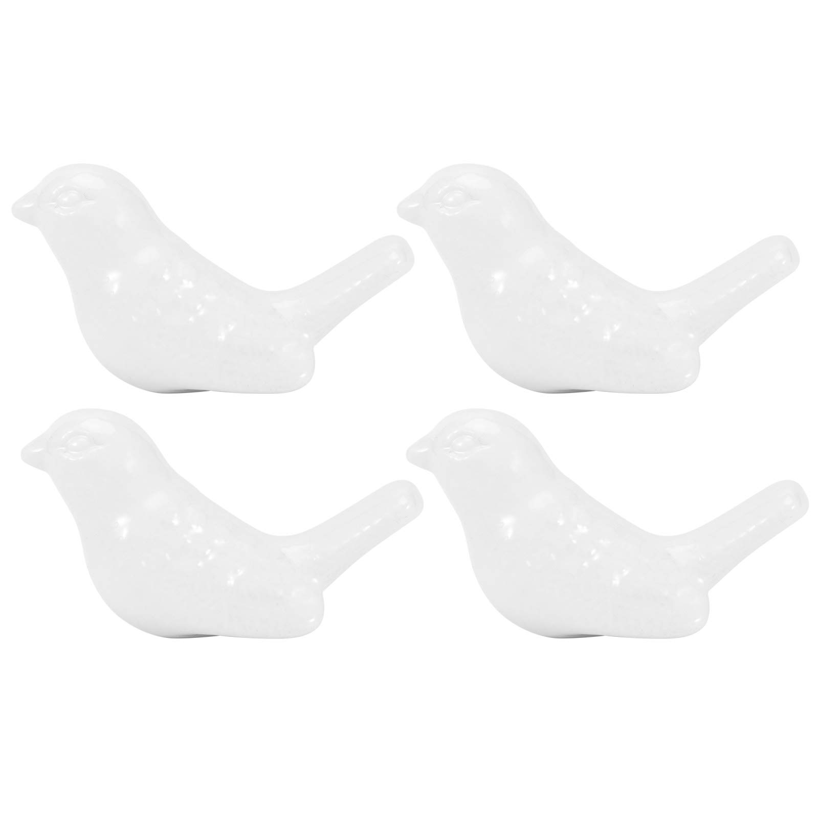 VGEBY (4 Sets) Door Handle Bird Shaped Ceramic Knobs for Cabinets, Drawers, Bathrooms and Kitchens(White)