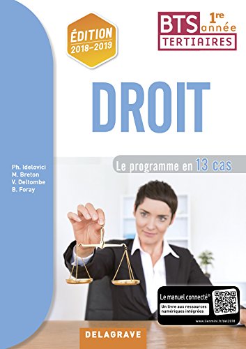 Droit BTS 1re année : Pochette élève by 