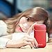 Letouch Rechargeable Hand Warmer 7800mAh Power Bank, Portable Double-Sided Heating Reusable Electric Hand Warmer, USB Mobile External Battery Charger Winter Great Gift for Women,Man (7800mAh Red)