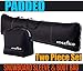 Athletico Padded Two-Piece Snowboard and Boot Bag Combo | Store & Transport Snowboard Up to 165 CM and Boots Up To Size 13 | Includes 1 Padded Snowboard Bag & 1 Padded Boot Bag (Black)