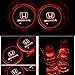 Lntly LED Car Logo Cup Holder Pad Waterproof Bottle Drinks Coaster Built-in Light 7 Colors Changing USB Charging Mat LED Cup Mat Car Atmosphere Lamp 2PCS (Honda)
