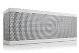 SoundBlock CUSTOM Bluetooth Wireless Stereo Speaker for Computers & Smartphones - Bluetooth 3.0 Technology with Built-in Speakerphone and 10 Hour Rechargeable Battery - WHITE/GRAY