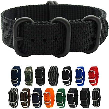 HNS Watch Bands - Choice of Color & Width (20mm, 22mm,24mm) - Ballistic RAF Nylon ZULO Straps