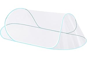 CMINGJ Large Pop Up Mosquito Tent, Portable Foldable Mosquito Net for Bed Camping Travel Patio (78 * 31 * 22inch) (Blue Fixed Size)