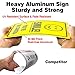 (2 Pack) Smile You're On Camera Video Surveillance Sign - 10 x7 Inches .040 Rust Free Heavy Duty Aluminum - Indoor or Outdoor Use for Home Business CCTV Security Camera,UV Protected & Reflective