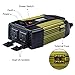 (ETL Approved) ERAYAK 300W Car Power Inverter with Dual US Outlets and 2.1A USB Ports for Laptops,DVD player,Cell Phones,Tablets-8125U