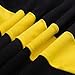 HOMEYEE Women's Voguish Colorblock Stripe Pencil Dress B275 (L, Yellow + White + Black)