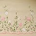 Lace Fabric Organza Pink Flower Embroidery Wedding Fabric 51