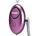 MIZOO 135dB Emergency Personal Alarm Keychain for Women, Kids, Girls, Self Defense Electronic Device as Bag Decoration, Purple (Batteries Included)