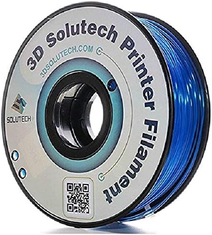 3D Solutech See Through Blue 3D Printer PLA Filament 1.75MM Filament 2.2 LBS 1.0 KG - 3DSPLA175STBLU