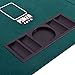 Giantex Folding Poker Table Top Portable Casino Poker Tables Four Fold 8 Player Poker Table Top w/Carrying Case (Green)