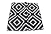 Pop Fashion Shop Women's Infinity Scarf, Geometric Pattern Scarf, Zipper Scarf, Fashion Scarf, Infinity Scarves (Black)