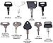 Construction Equipment Master Keys Set-Ignition Key Ring for Heavy Machines, 39 Key Set
