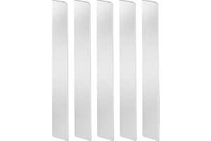 LINXIU Metal Strips Stainless Steel Finishing Sheet Metal Gap Filler Trim Strip 12"x 1"x 0.02" Metal Shim Stock for DIY Craft Kitchen Stovetop 5 Pcs