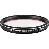 SVBONY SV220 Telescope Filter, 2" 7nm Dual-Band Nebula Filter for Deep Sky | H-Alpha &amp; O-III Narrowband Filter, Reduce Stray Light, for One-Shot Color Camera, Telescope Accessories for Astrophotography