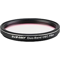 SVBONY SV220 Telescope Filter, 7nm Dual-Band Nebula Filter, 2" H-Alpha and O-III Narrowband for One-Shot Color Cameras, Reduc